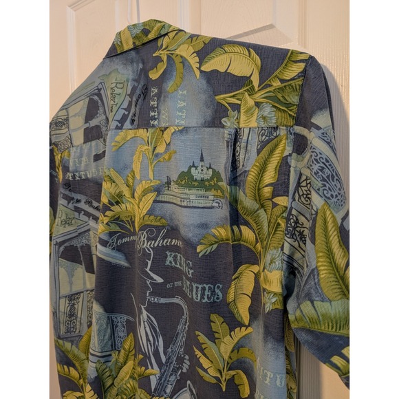 NWOT Tommy Bahama Silk Camp Shirt Men's XL King of the Blues Jazz VERY NICE! - Picture 5 of 6